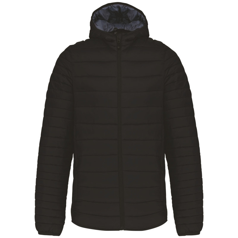 DOUDOUNE MANCHE ET CAPUCHE NOIR 340GR