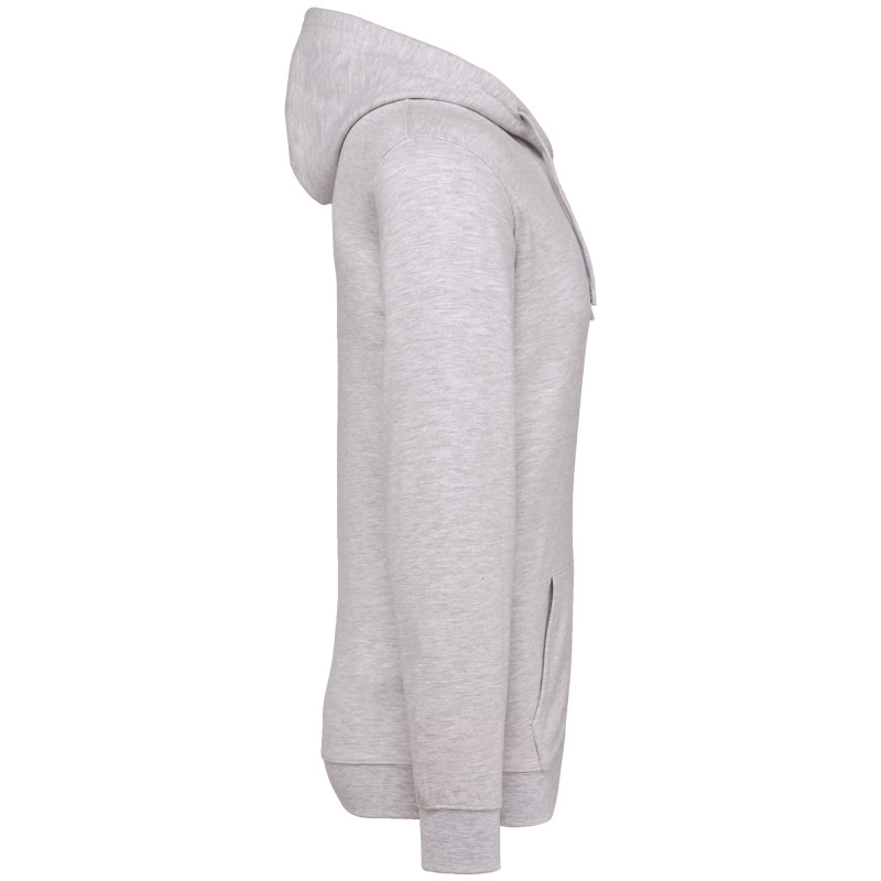 SWEATSHIRT ZIPPE CAPUCHE ASH HEATHER 
