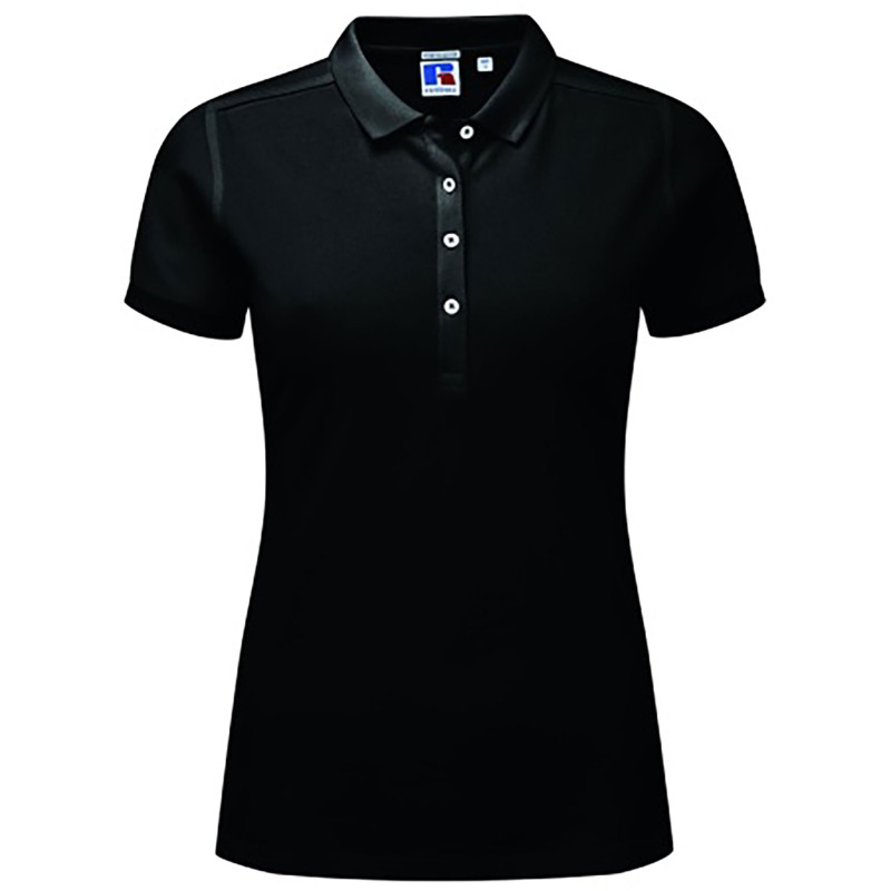 POLO FEMME STRETCH NOIR
