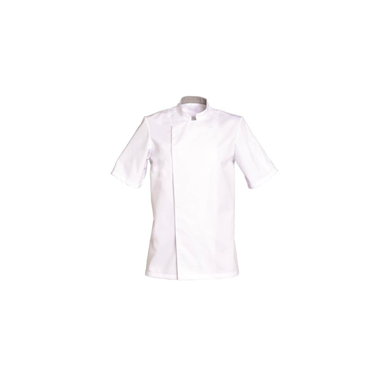 VESTE COOKIE MIXTE MANCHES COURTES BLANCHE