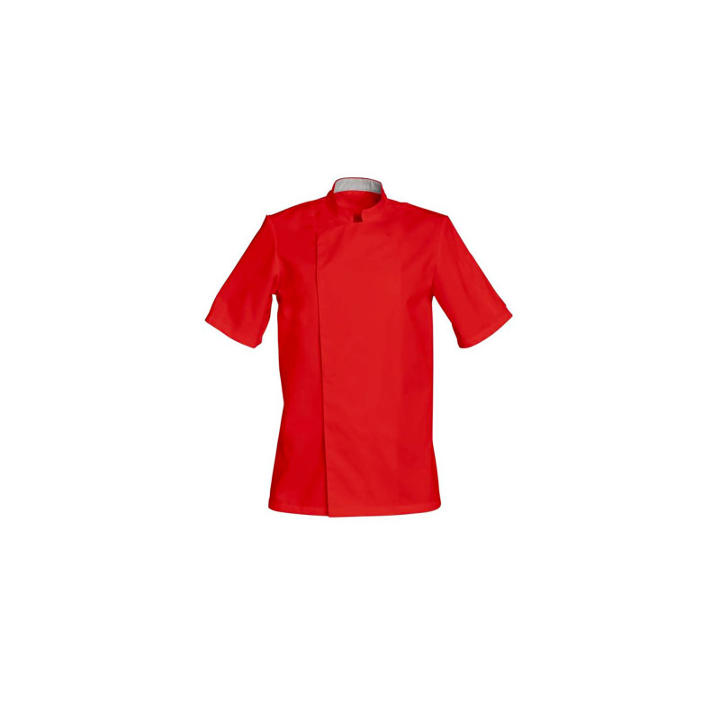 VESTE COOKIE MIXTE MANCHES COURTES ROUGE