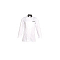 VESTE ALEX COL NOIR MANCHES LONGUES MIXTE BLANCHE