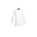 VESTE ALEX COL NOIR MANCHES LONGUES MIXTE BLANCHE