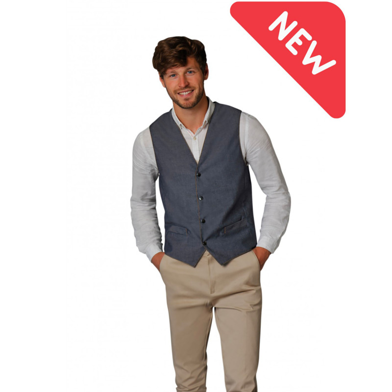 GILET FELIX JEANS DENIM STRETCH