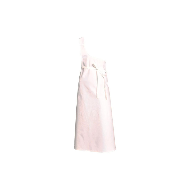 TABLIER BOUCHER COTON BLANC TU
