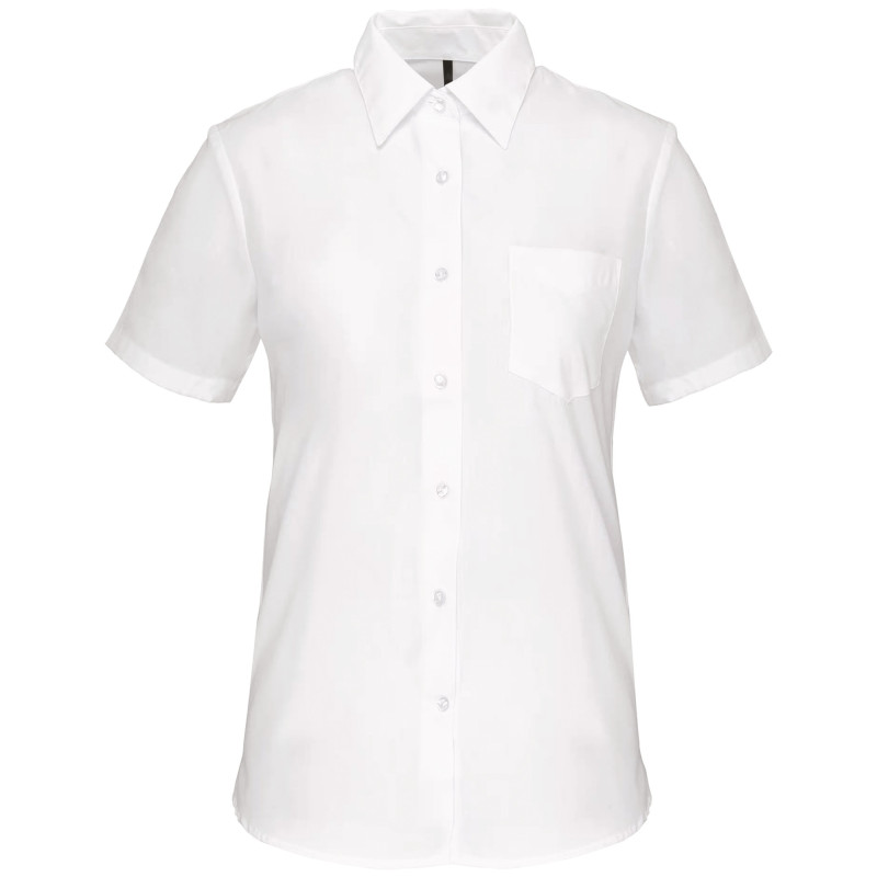 CHEMISE BLANCHE MANCHES COURTES FEMME