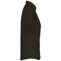 CHEMISE NOIRE MANCHES COURTES FEMME  

