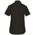 CHEMISE NOIRE MANCHES COURTES FEMME  
