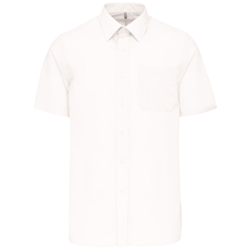 CHEMISE BLANCHE MANCHES COURTES HOMME  
