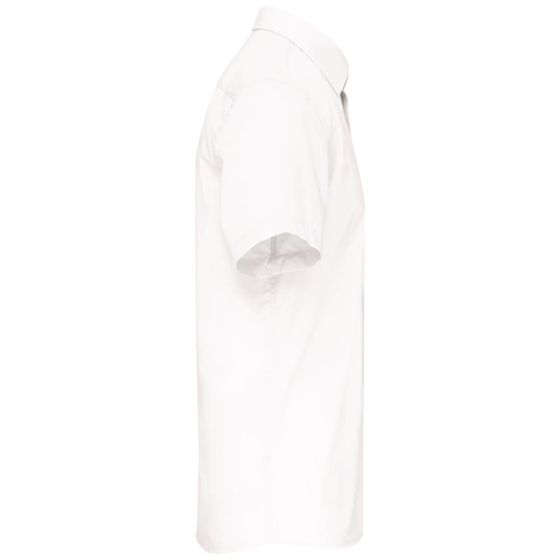 CHEMISE BLANCHE MANCHES COURTES HOMME  
