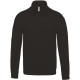 SWEATSHIRT K478 COL ZIPPE NOIR