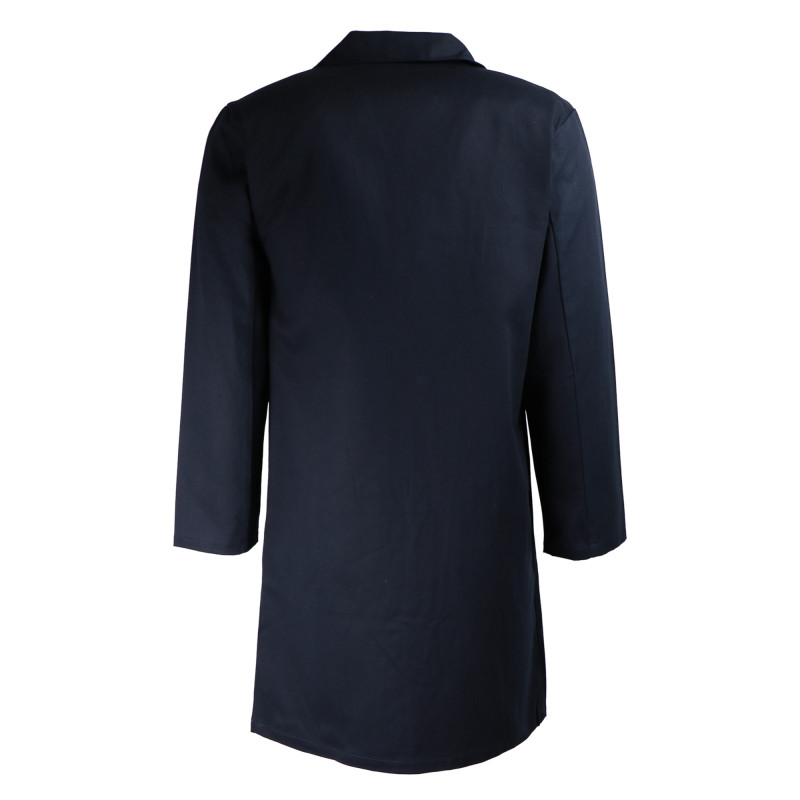 BLOUSE 100% COTON AVEC PRESSIONS BLEU