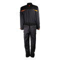 COMBINAISON DE TRAVAIL 2 ZIPS NOIR GRIS ORANGE