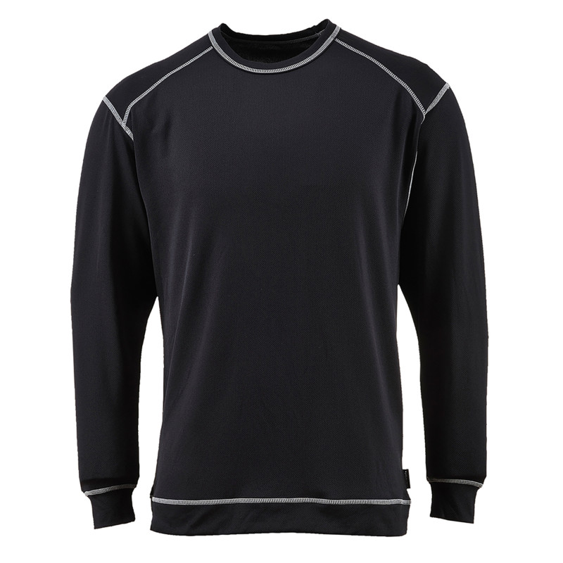 MAILLOT BASE PRO ANTIBACTÉRIEN - NOIR