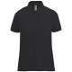 POLO FEMME NAVY MANCHES COURTES 210 G/M²