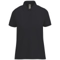 POLO FEMME NAVY MANCHES COURTES 210 G/M²