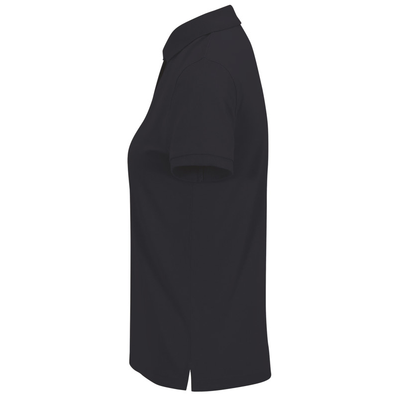 POLO FEMME NAVY MANCHES COURTES 210 G/M²