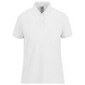 POLO FEMME BLANC MANCHES COURTES 210 g/m²