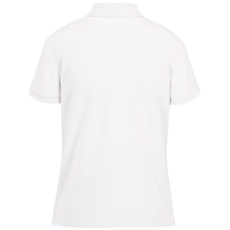 POLO FEMME BLANC MANCHES COURTES 210 g/m²
