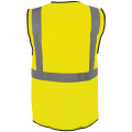 GILET SIGNALISATION HAUTE VISIBILITE MULTI-POCHES JAUNE