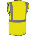 GILET SIGNALISATION HAUTE VISIBILITE MULTI-POCHES JAUNE