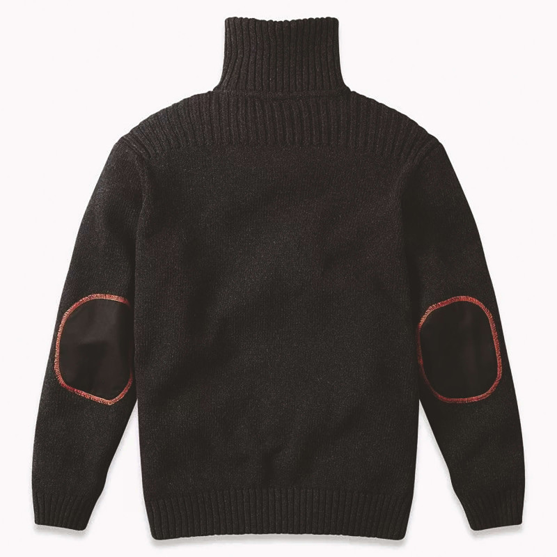 PULL DE TRAVAIL RENFORCE COL ZIPPÉ ANTHRACITE