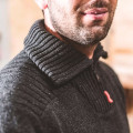 PULL DE TRAVAIL RENFORCE COL ZIPPÉ ANTHRACITE