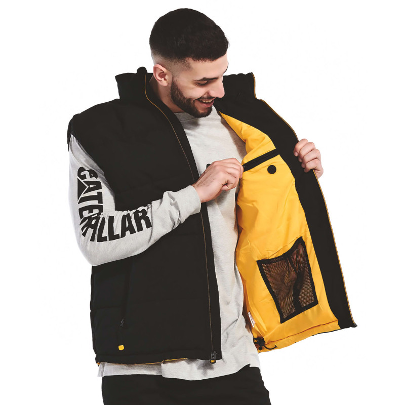 GILET MATELASSE DOUBLE POLAIRE ARTIC ZONE NOIR