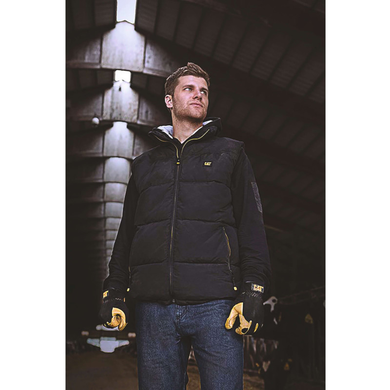 GILET MATELASSE DOUBLE POLAIRE ARTIC ZONE NOIR