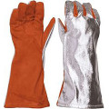 GANTS CUIR RHT, DOS ET MANCHETTE ALUMINISÉS 30 CM