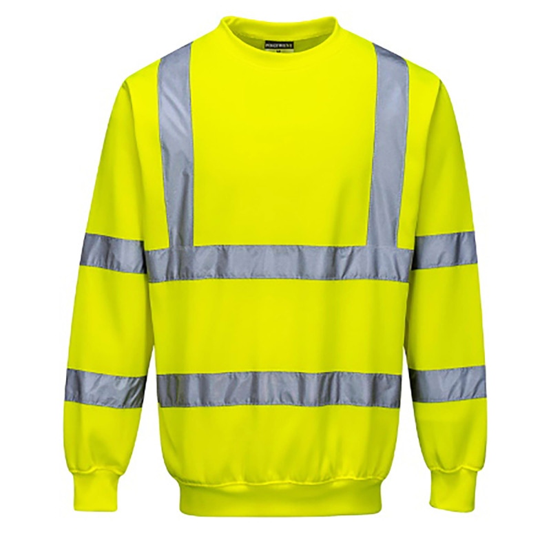 SWEAT-SHIRT HAUTE VISIBILITE JAUNE FLUO