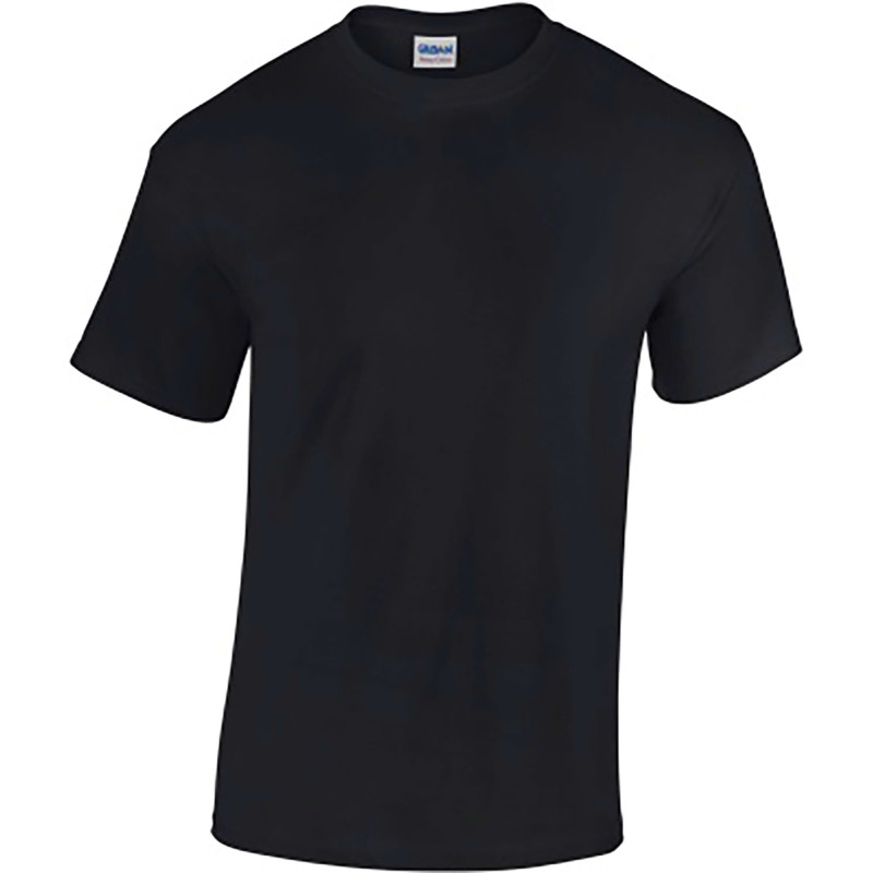 T-SHIRT HEAVYWEIGHT GN180 COTON NOIR