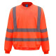 SWEAT-SHIRT HAUTE VISIBILITE ORANGE YK510 COL ROND