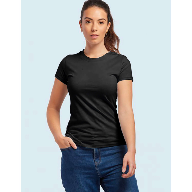 T-SHIRT FEMME NOIR WEIL MADE IN FRANCE