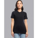 POLO MC FEM BEAUVOIR COTON NOIR MADE IN FRANCE