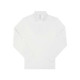POLO HOMME B&C MANCHES LONGUES 210 BLANC
