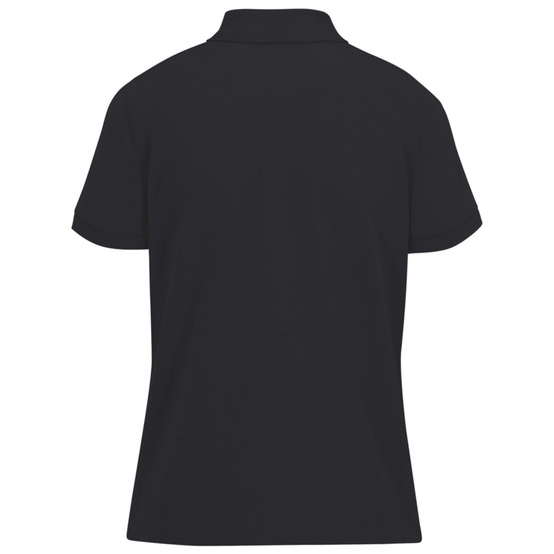 POLO FEMME NAVY MANCHES COURTES 210G