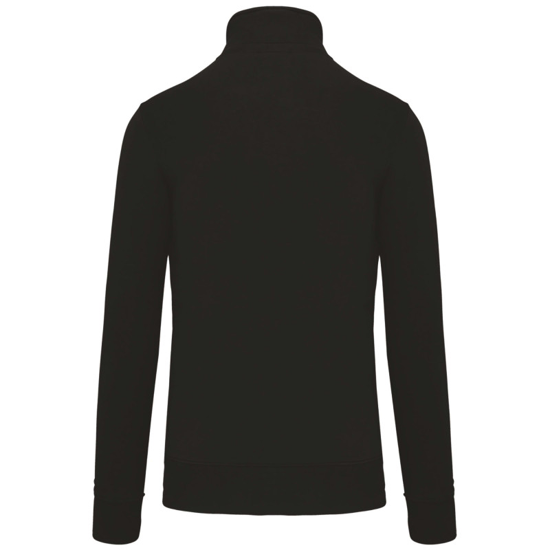 SWEAT-SHIRT COL ZIPPE HOMME K487 NOIR