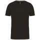 T-SHIRT MC COL V K357 NOIR COTON 180GR
