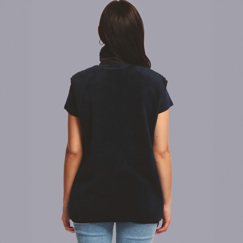 BODYWARMER SHERPA FEMME MARINE 

