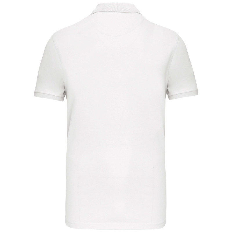 POLO PIQUE 220 HOMME KARIBAN BLANC 
