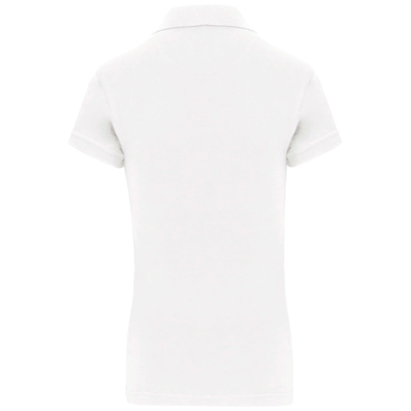 POLO PIQUE 220 FEMME KARIBAN BLANC 
