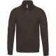 SWEATSHIRT COL ZIPPE DARK GREY
