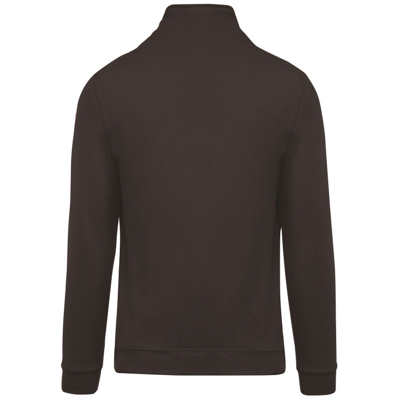 SWEATSHIRT COL ZIPPE DARK GREY
