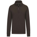 SWEAT-SHIRT COL ZIPPE HOMME K487 DARK GREY