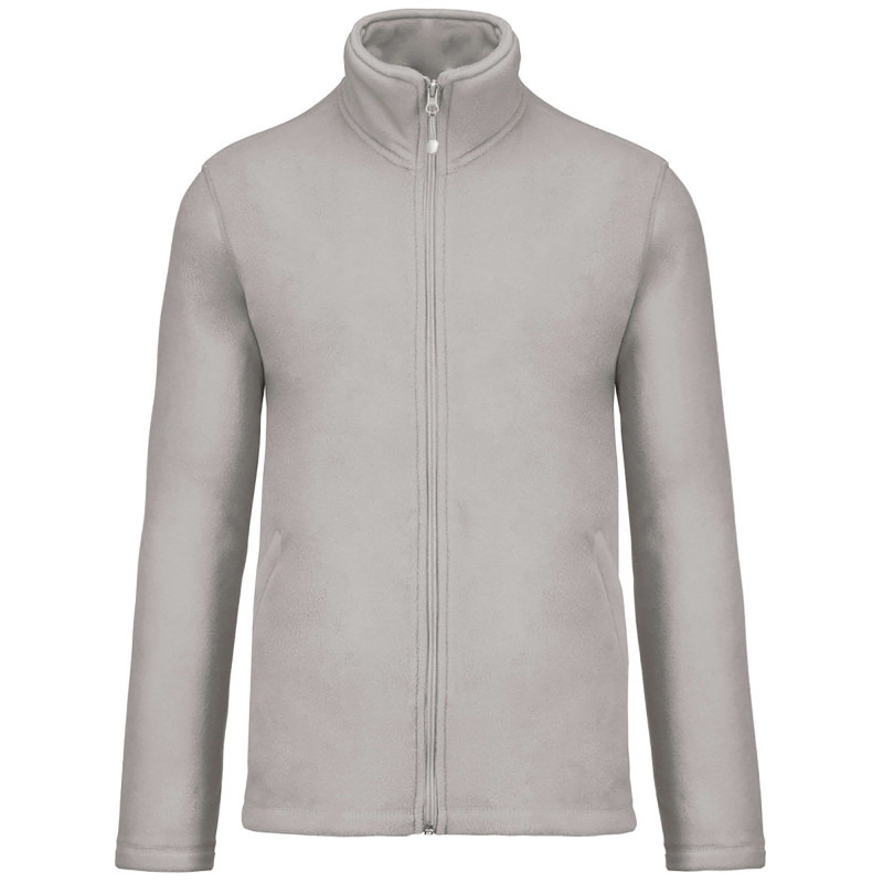 VESTE MICROPOLAIRE HOMME 300GR SNOW GREY