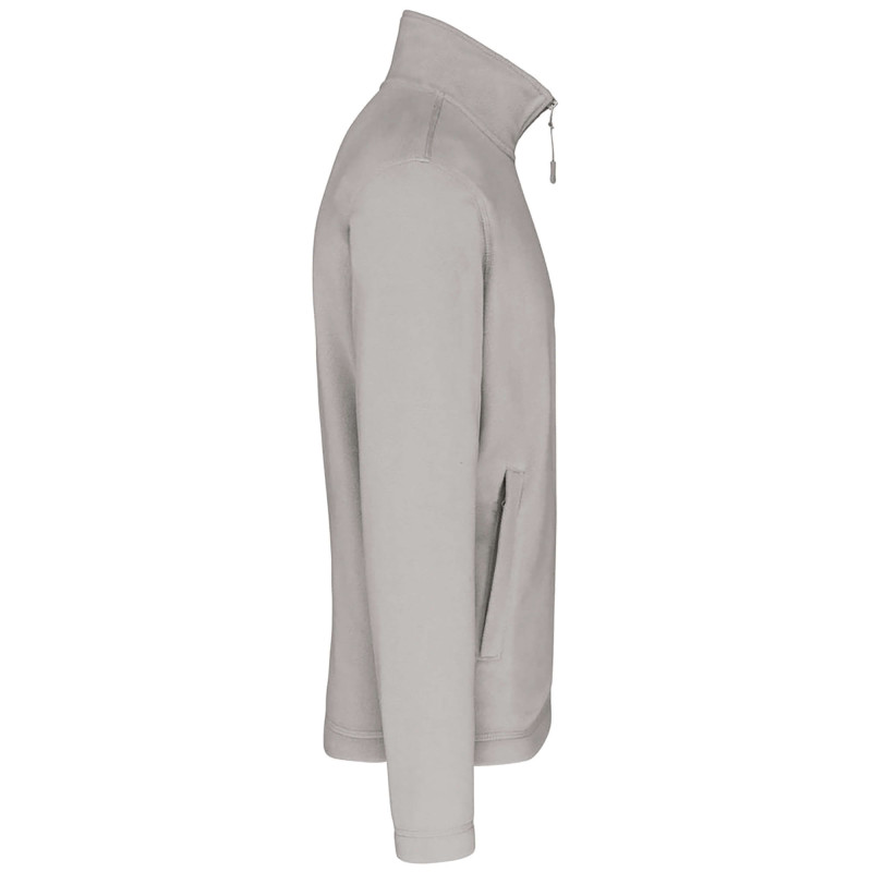 VESTE MICROPOLAIRE HOMME 300GR SNOW GREY