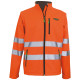 SOFTSHELL CONFORT MANCHES AMOVIBLE FLUO ORANGE
