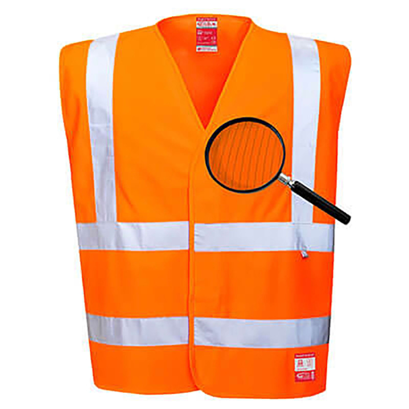 GILET HV ANTISTATIQUE RETARD FLAMME FR71 ORANGE