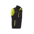 GILET SOFTSHELL UNIVERSE BLACK CARBON NOIR/JAUNE